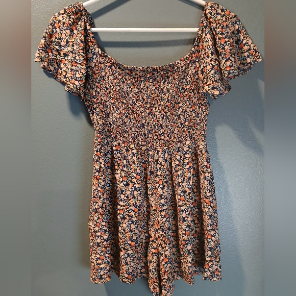 Lily Rose Pants - Lily Rose Floral Smocked Bodice Romper